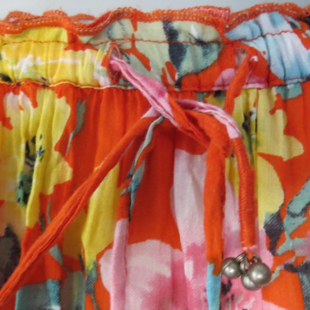 BILLABONG - COTTON - DRAWSTRING WAIST LONG SKIRT - SIZE LARGE - Picture 3 of 6